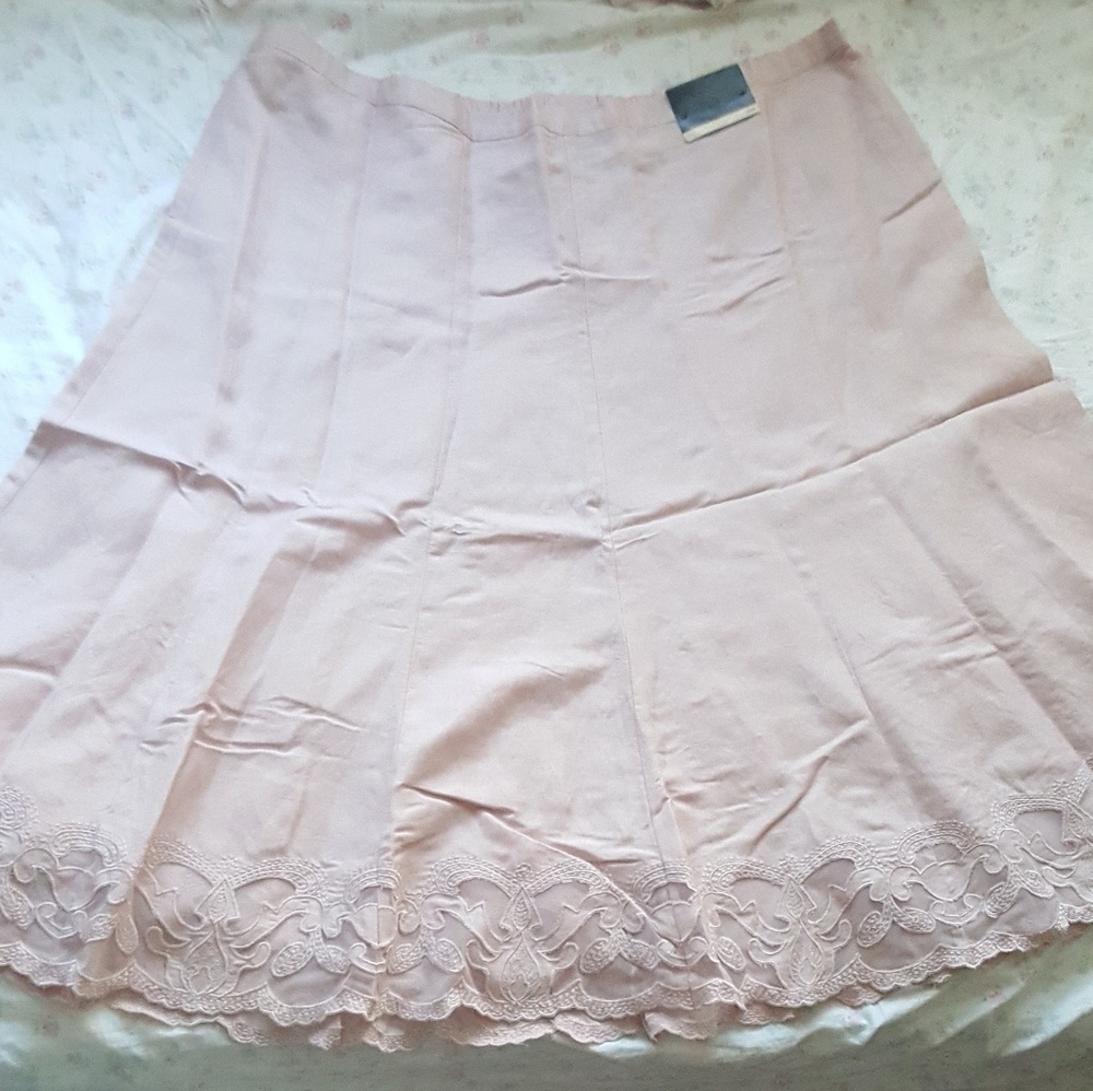 Lane Bryant Pink Lace bottom long skirt size 18/20